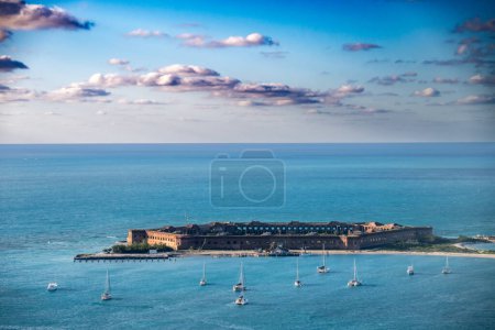 Photo for Seaplane view of Fort Jefferson at Dry Tortugas National Park. High quality photo - Royalty Free Image