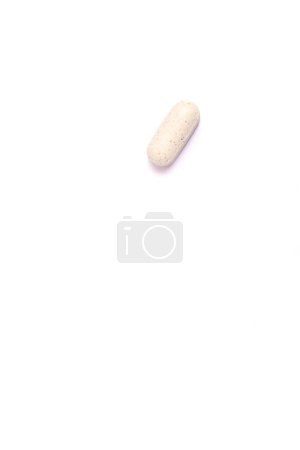 Photo for White Pill isolated on white background. Medical, healthcare, pharmaceuticals concept. Medical drugs pills. High quality photo - Royalty Free Image