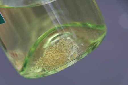 white wine crystals at the bottom of a wine bottle