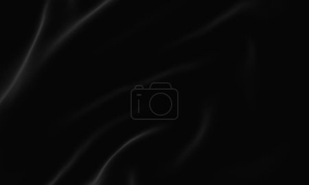 Photo for Abstract black wave background. Dark rippled cloth. - Royalty Free Image
