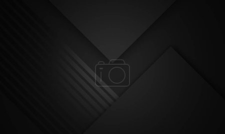 Photo for Abstract black paper cut background. - Royalty Free Image