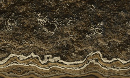 Photo for Brown weathered rock surface texture. - Royalty Free Image
