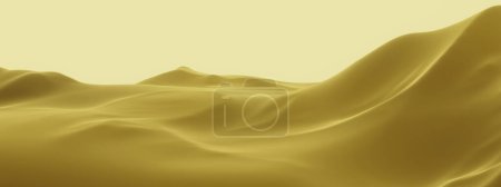 Topographie désertique 3D. Dune de sable.