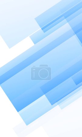 Photo for Minimalist block shapes abstract background in light blue trendy colors. Abstract vertical backdrop. - Royalty Free Image