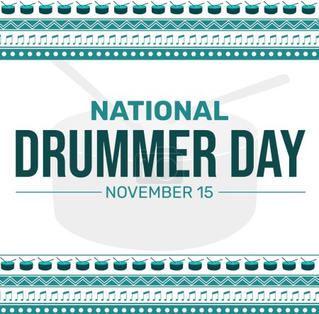 Foto de Día Nacional del Baterista Diseño de fondo de pantalla con tambor en la frontera. Fondo día baterista - Imagen libre de derechos