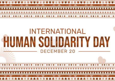 Foto de Día Mundial de la Solidaridad Humana diseño de fondo con formas de corazón dentro de las fronteras tradicionales. Día de la solidaridad humana - Imagen libre de derechos