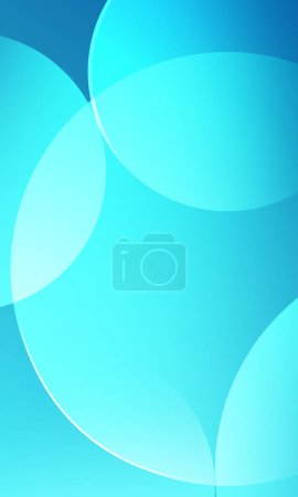 Photo for Vertical Abstract background in blue with minimal circles and gradient colors - Royalty Free Image