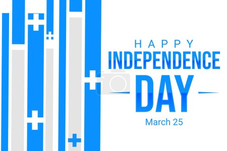 Foto de Feliz Día de la Independencia Fondo griego con diseño y tipografía. Fondo de pantalla día independencia griega - Imagen libre de derechos