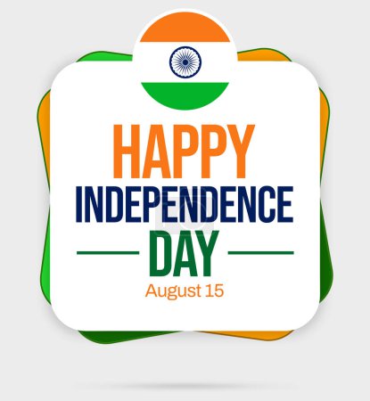 Foto de Feliz Día de la Independencia a la India fondo con espacio de copia libre bajo el diseño. Indígena indpendencia día minimalista diseño telón de fondo - Imagen libre de derechos