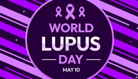 World Lupus Day is observed on the 10th May of every year to spread awareness of disease, background design.