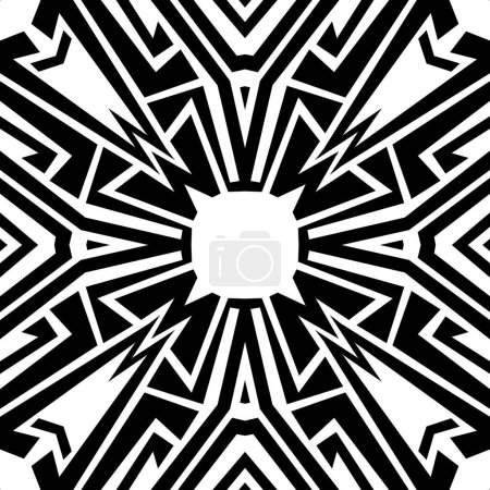 Photo for Seamless pattern with fancy ornaments over white background. Tileable monochromatic wallpaper. Usable as tiling, wrappping papers, wallpapers etc. - Royalty Free Image