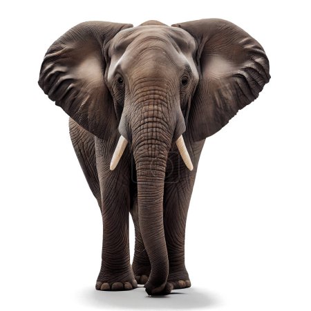 Foto de Thai elephant on a white background, 3d illustration - Imagen libre de derechos