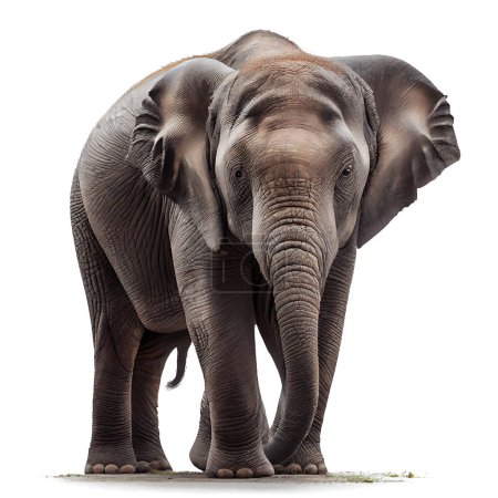 Foto de Thai elephant on a white background, 3d illustration - Imagen libre de derechos