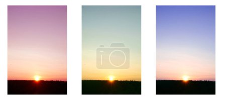 Téléchargez les photos : Différentes couleurs du ciel du soir - en image libre de droit