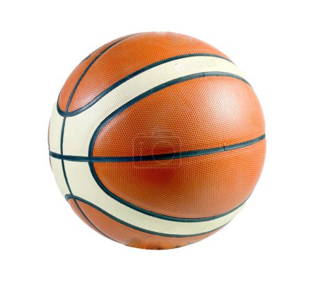Téléchargez les photos : Balle de basket isolée sur fond blanc - en image libre de droit