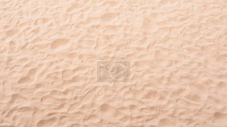 Foto de Vista superior de la arena en la playa, fondo de patrón natual - Imagen libre de derechos