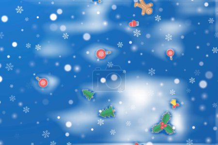 Photo for Illustration background patterns in cold climates cold colors - Royalty Free Image