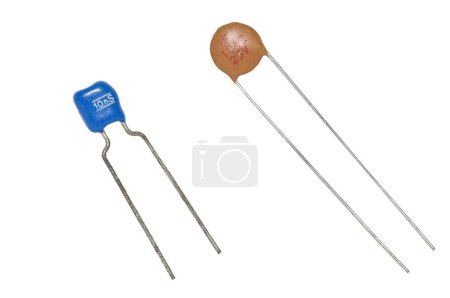 Photo for A ceramic capacitor on a transparent background - Royalty Free Image