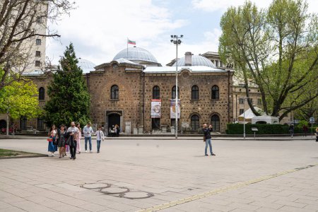 Téléchargez les photos : Sofia, Bulgarie. Mai 2023. vue extérieure du bâtiment du Musée archéologique national - en image libre de droit