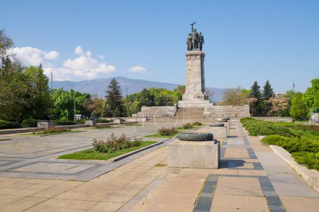 Photo for Sofia, Bulgaria. May 2023.  view of the Monument to the Soviet Army in a park of the city center - Royalty Free Image