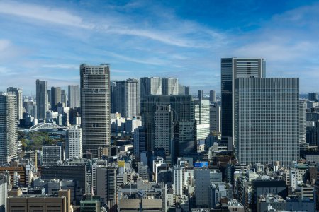 Tokio, Japonia. 9 stycznia 2024 r. Panorama miasta zabranego z wieży Tokio