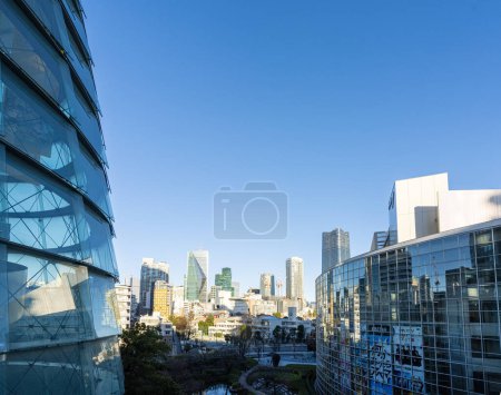 Photo for Tokyo, Japan. January 9, 2024. the modern skyscrapers in the Rappongi district, in the city center - Royalty Free Image