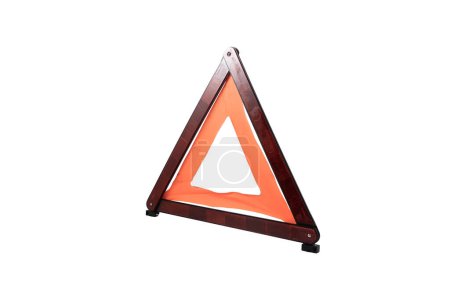 a car warning triangle on a transparent background