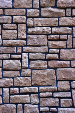 brick wall, wide panorama of masonry, bricklaying texture background.