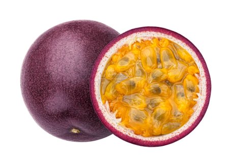 Photo for Passion fruit isolated on white background with clipping path - Royalty Free Image