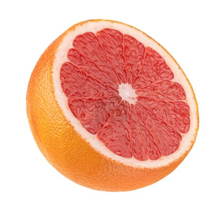 Photo for Grapefruit half isolated on white background with clipping path - Royalty Free Image