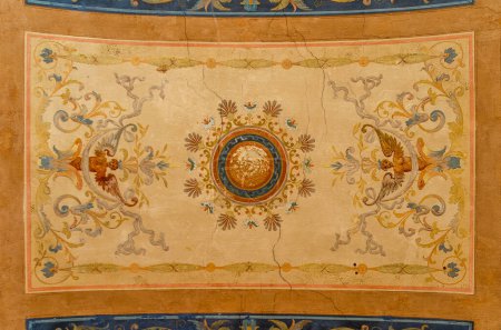 Téléchargez les photos : Peinture de plafond antique, peinture de plafond baroque - en image libre de droit