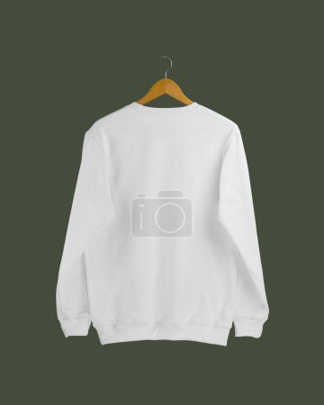 Sweatshirt with an Isolated clean background, showcases style and comfort, this high-resolution image captures a sweatshirt laid out against a clean background. 