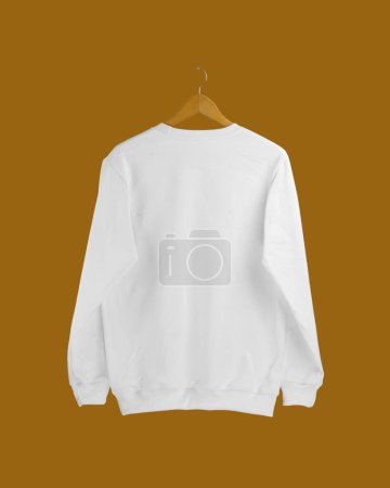 Sweatshirt with an Isolated clean background, showcases style and comfort, this high-resolution image captures a sweatshirt laid out against a clean background. 