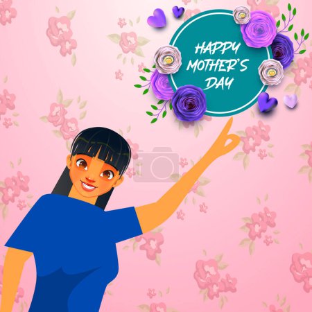 Happy Mother's Day: A Blooming Tribute: Celebrate Mom Vibrant Flowers and Love