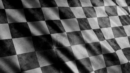 Bandera de carrera Grunge National Flag, Bandera ondeante de alta calidad Imagen
