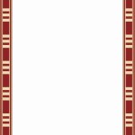 Vector square red with gold Egyptian ornament. Endless border, ancient Egypt frame