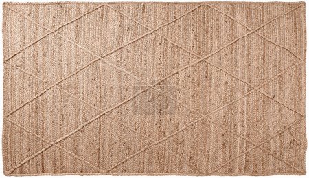 Foto de Yute trenzado hecho a mano alfombra impresa y tejida y alfombras con alta resolución - Imagen libre de derechos