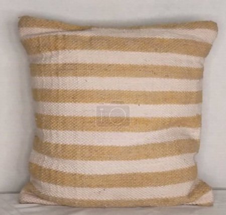 Hand Woven jute Cushion cover with high resolution