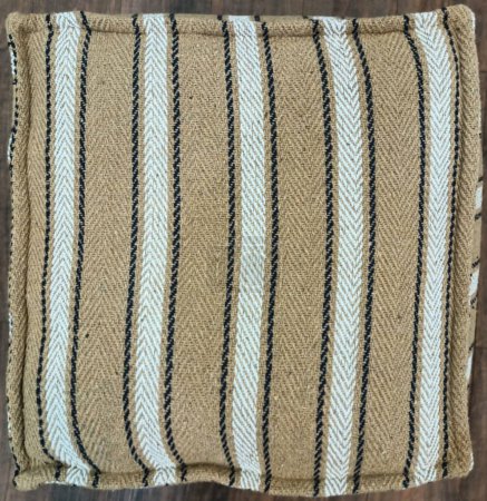 Hand Woven jute Cushion cover with high resolution