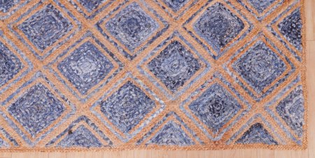 Alfombra y alfombras trenzadas tejidas a mano con alta resolución