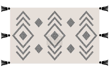 Geometric Woven design pattern with high-quality texture