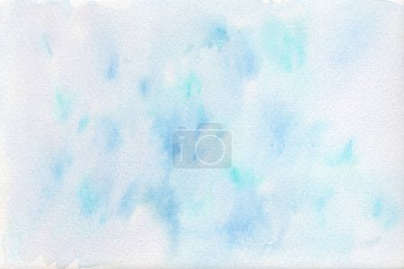 Photo for Hand-drawn abstract watercolor background in soothing light pastels, a gentle blend of colors creating a tranquil and serene ambiance. - Royalty Free Image