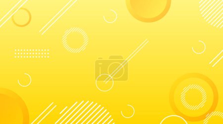 Ilustración de Fondo de gradiente de composición abstracta dinámica amarilla para diseño de plantilla de pancarta de folleto - Imagen libre de derechos