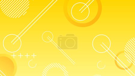 Ilustración de Fondo de gradiente de composición abstracta dinámica amarilla para diseño de plantilla de pancarta de folleto - Imagen libre de derechos