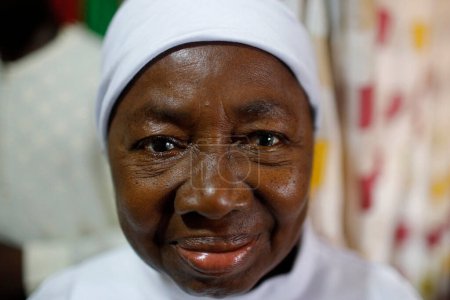 Téléchargez les photos : African muslim woman. Portrait.  Togo. - en image libre de droit