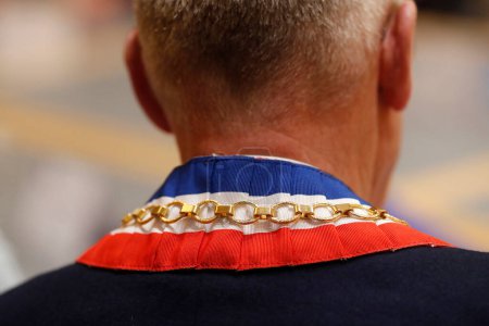 Téléchargez les photos : La ceinture tricolore du maire. France. - en image libre de droit
