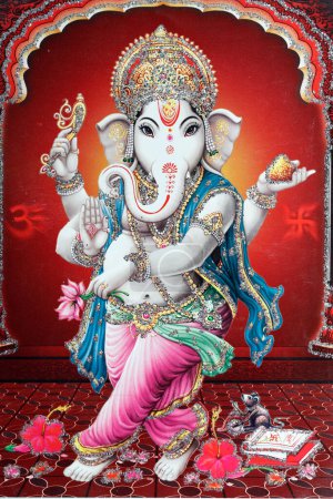 Téléchargez les photos : Ganesha ou Ganapati : l'éléphant dirigé dieu hindou. - en image libre de droit