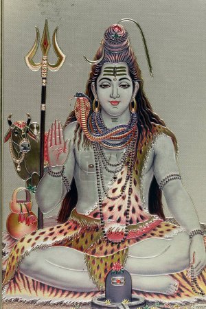 Photo for Shiva, the Hindu god of Transformation or Destruction. - Royalty Free Image