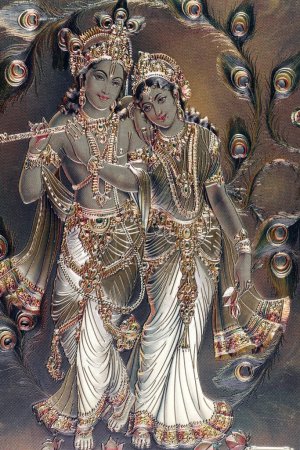 Photo for Hindu gods Krishna and Radha. - Royalty Free Image