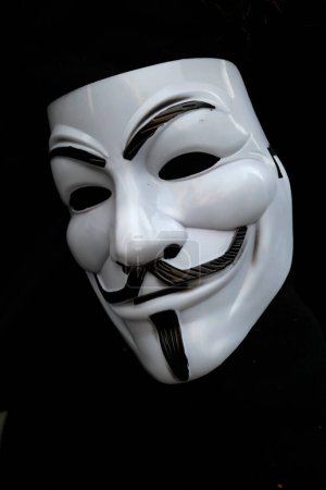 Foto de Mascara de Guy Fawkes. Máscara anónima. - Imagen libre de derechos
